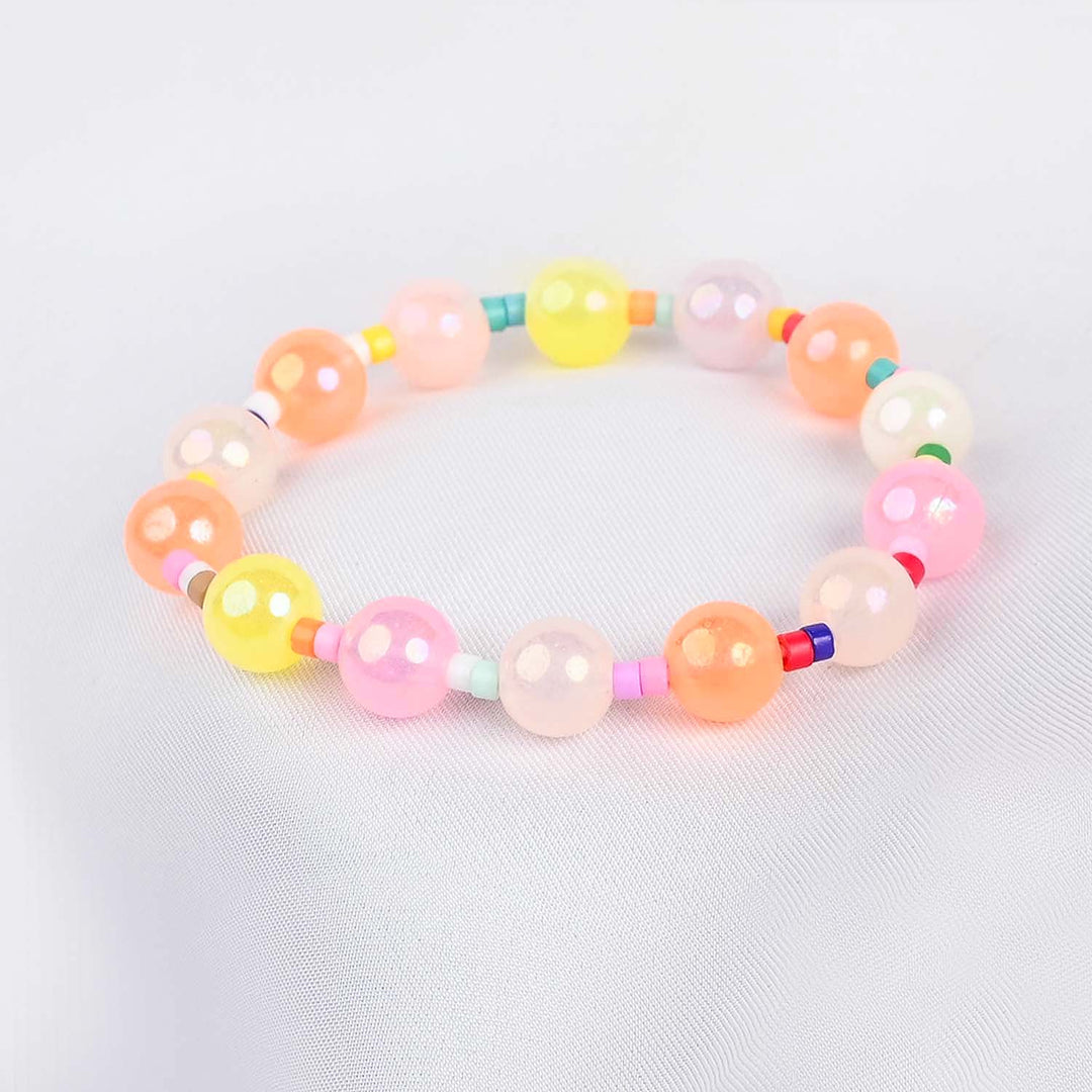 GIRLS ELEGANT BEADED NECKLACE & BRACELET