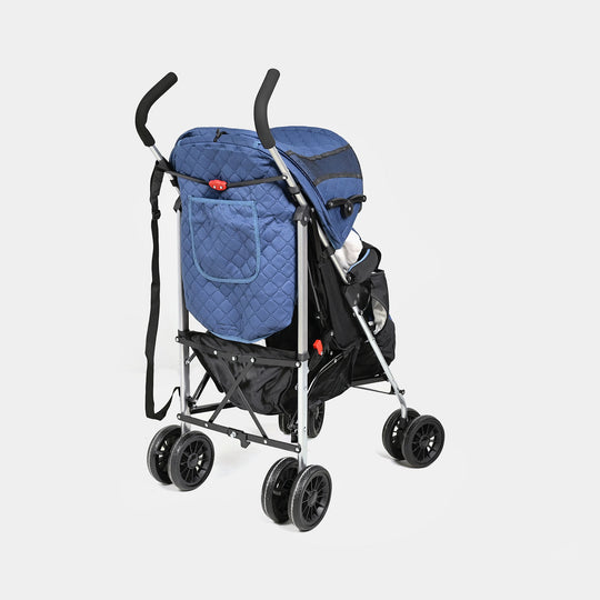 Foldable Travel Pram Stroller Buggy (Joyous) -HS807 Navy Blue