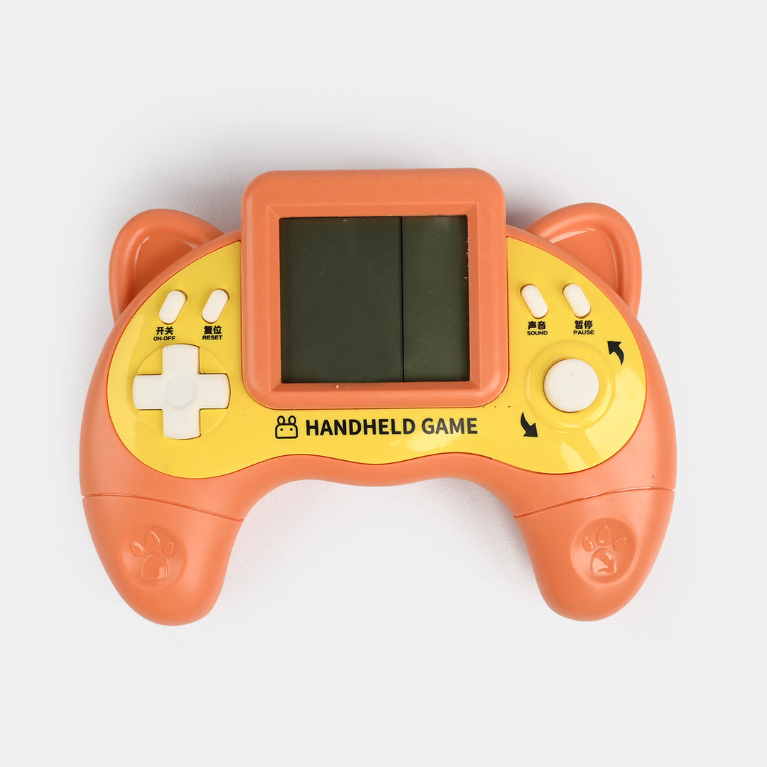 Kids Bear Handheld LCD Game Console - Orange