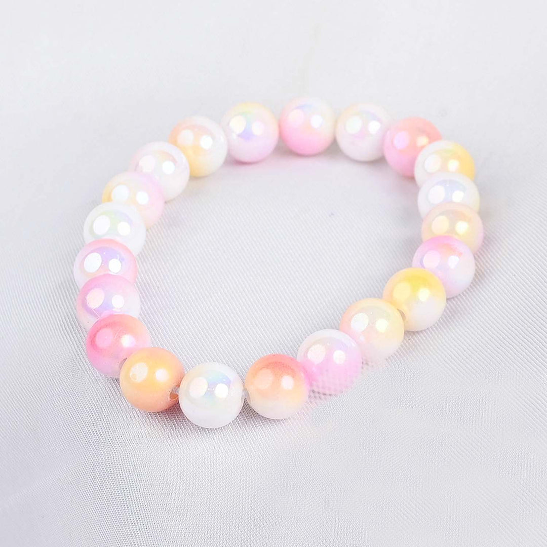 GIRLS ELEGANT BEADED NECKLACE & BRACELET