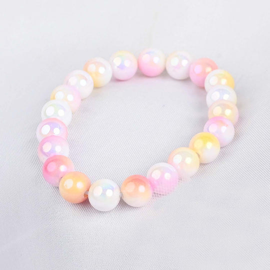 GIRLS ELEGANT BEADED NECKLACE & BRACELET
