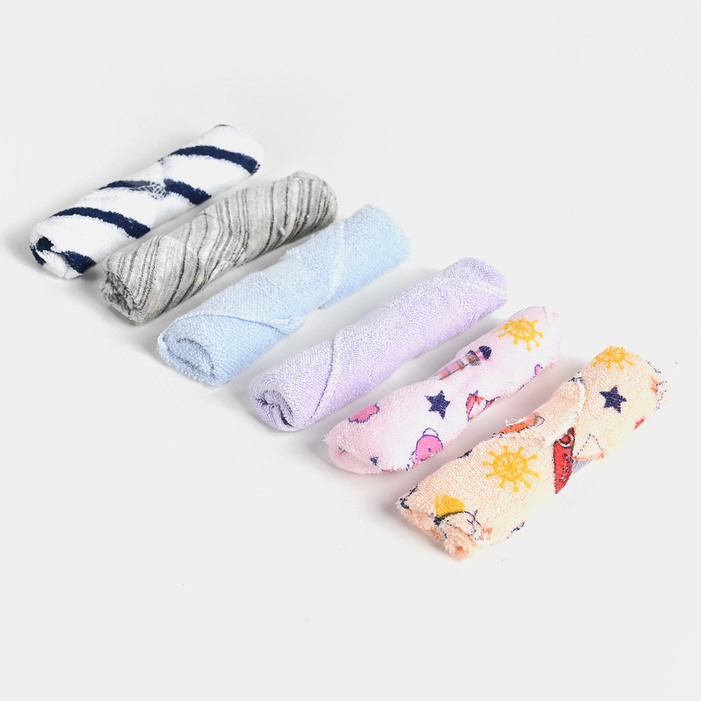 Prisma Face Cloth Towel For Baby Pack Of 6