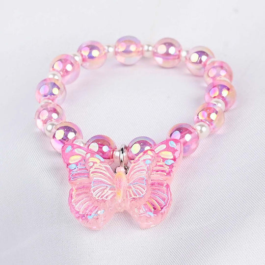 GIRLS ELEGANT BEADED NECKLACE & BRACELET