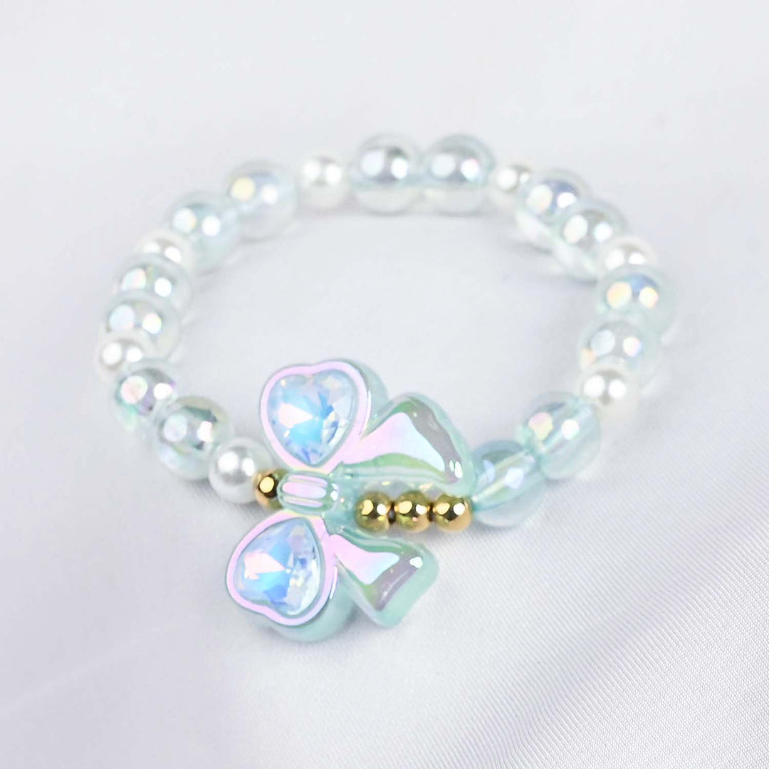 GIRLS ELEGANT BEADED NECKLACE & BRACELET