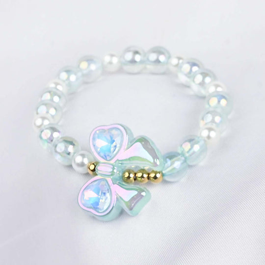 GIRLS ELEGANT BEADED NECKLACE & BRACELET