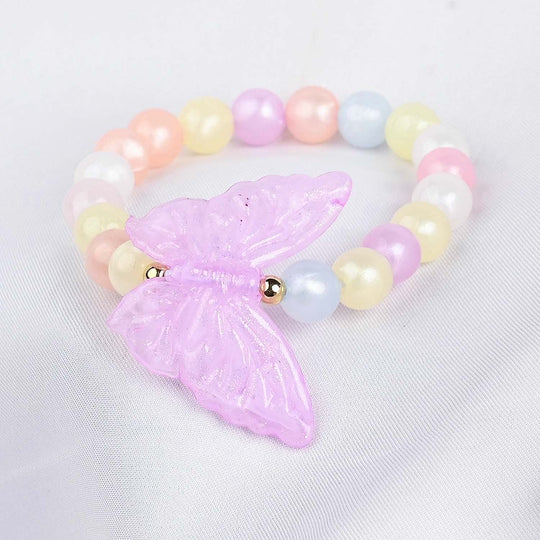 GIRLS ELEGANT BEADED NECKLACE & BRACELET