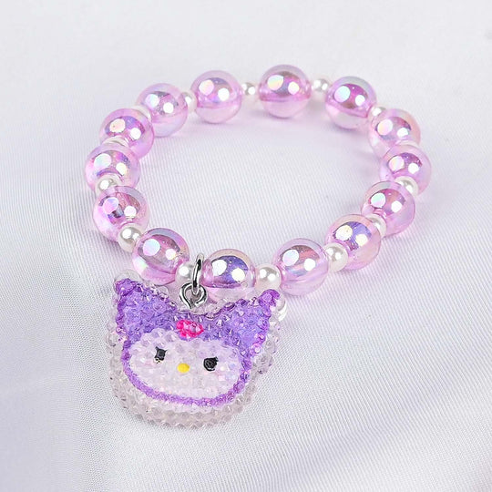 GIRLS ELEGANT BEADED NECKLACE & BRACELET