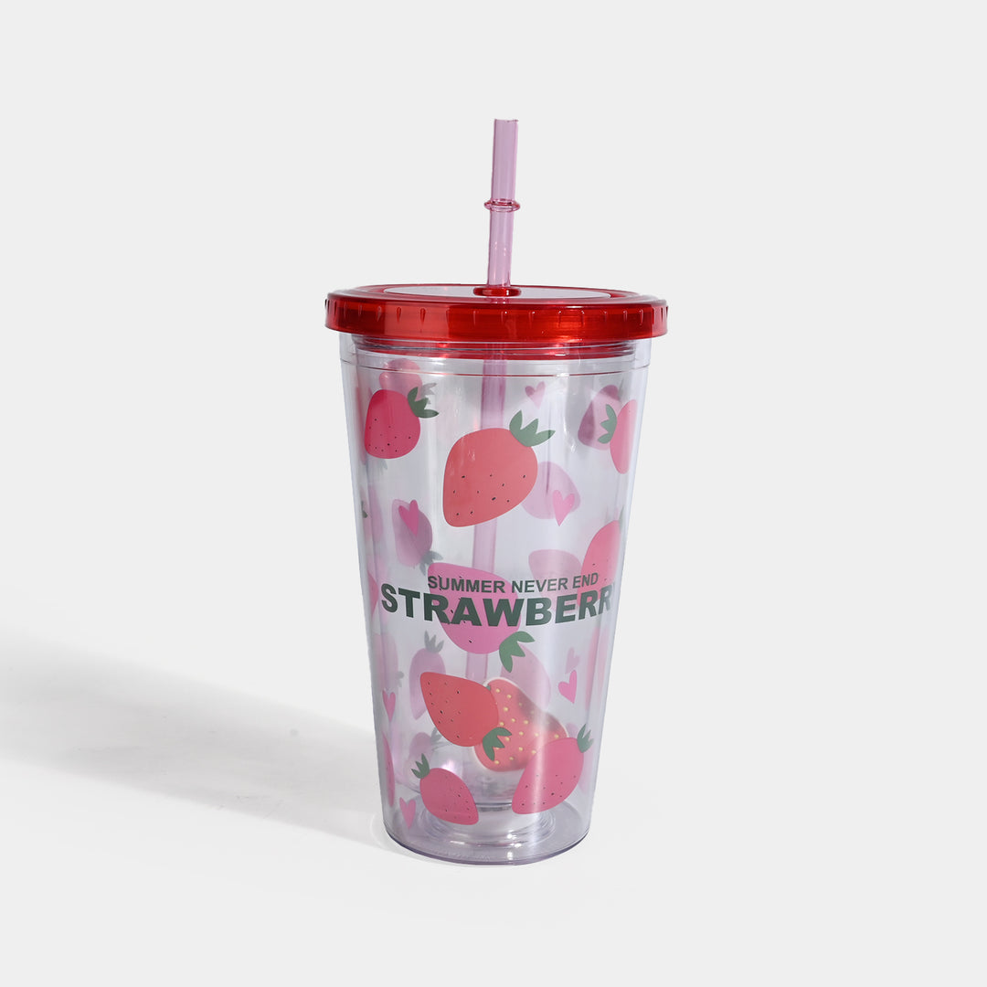 Acrylic Straw Mug/Cup | 450ML