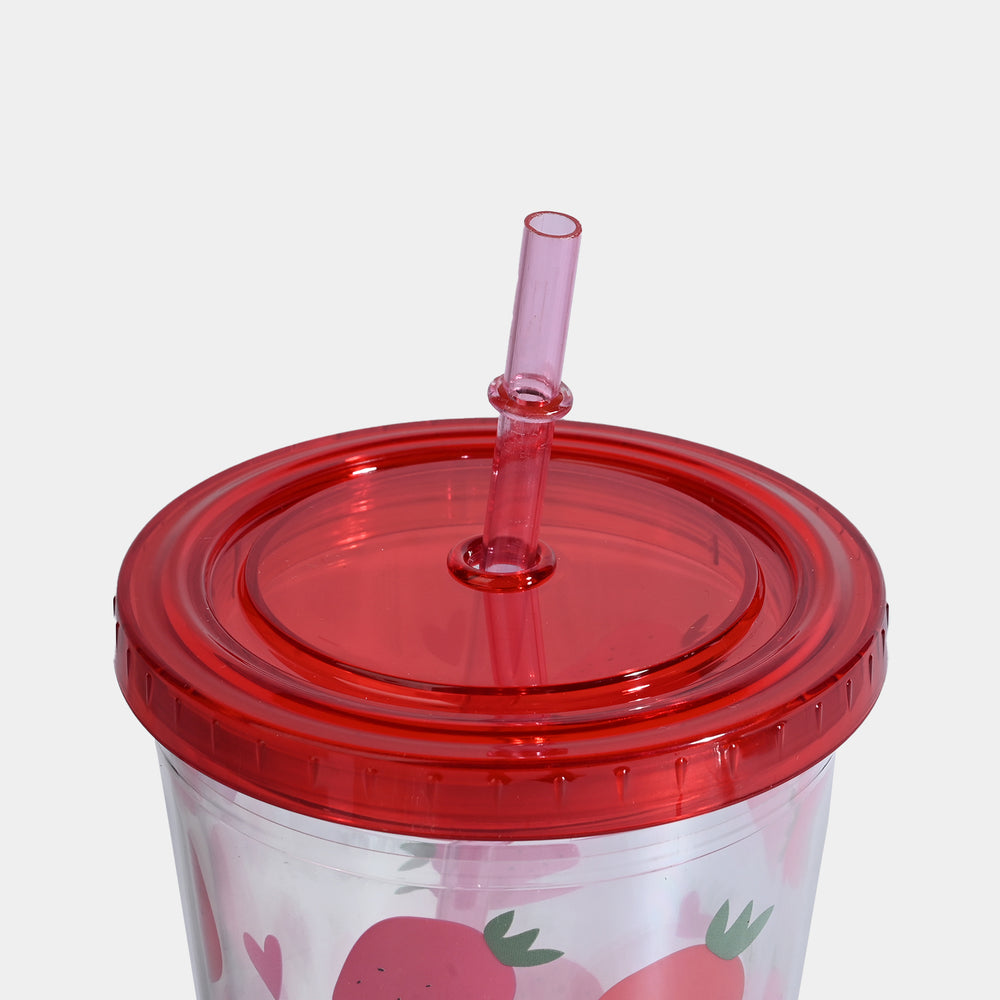 Acrylic Straw Mug/Cup | 450ML