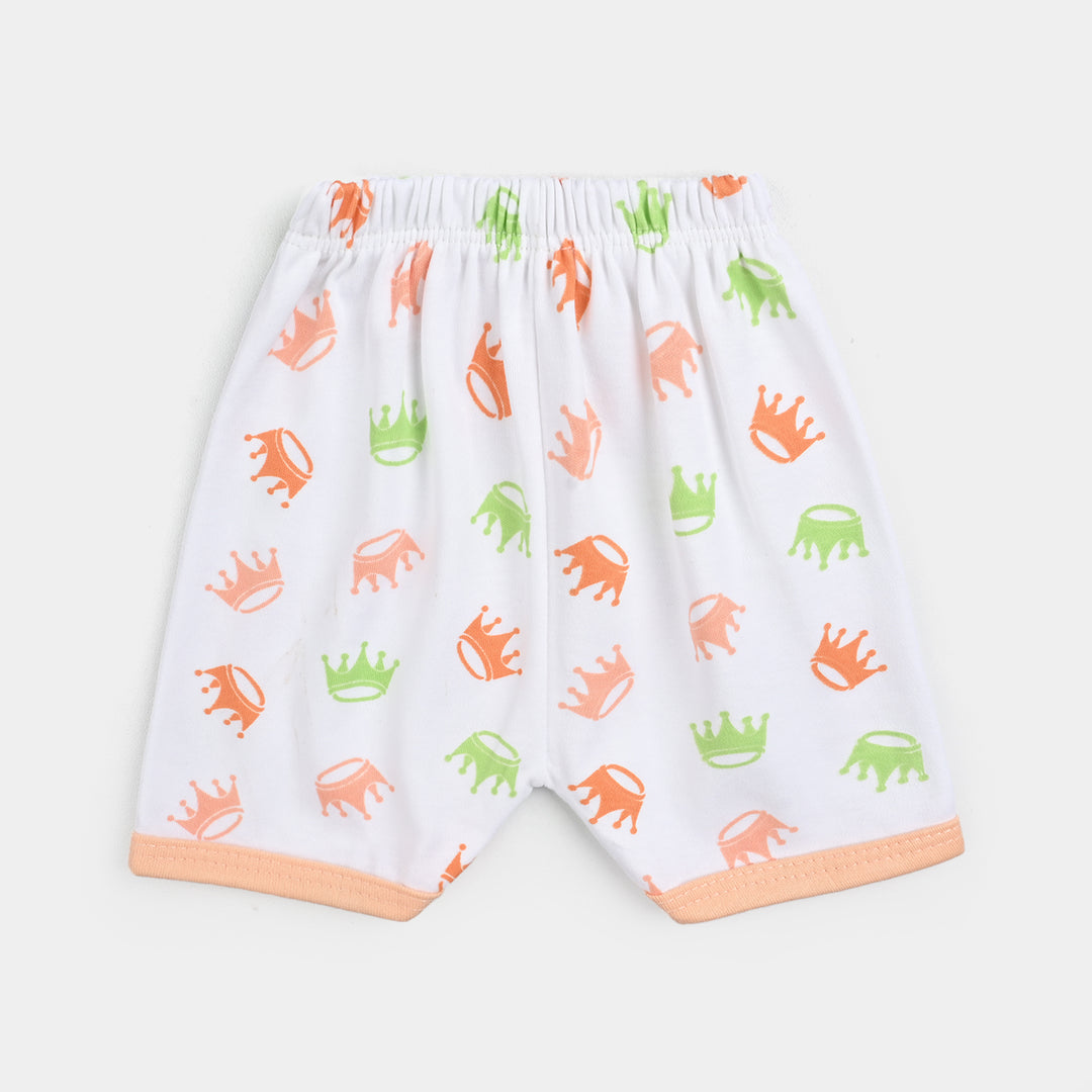 Infant Baby Cotton 2PC Set | 0-3M | Peach