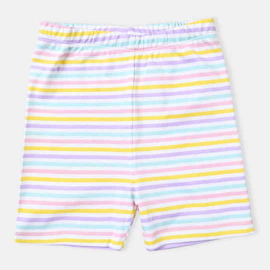 Infant Girls Cotton Interlock 3 Piece Shorts Set