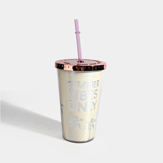 Acrylic Straw Mug/Cup | 450ML