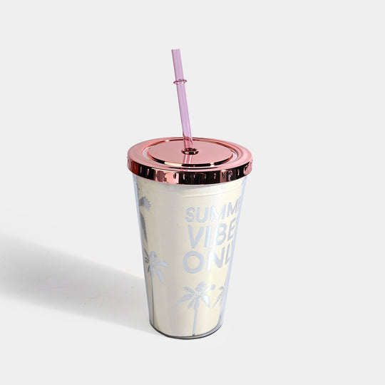 Acrylic Straw Mug/Cup | 450ML