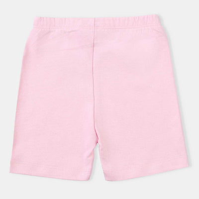 Infant Girls Cotton Interlock 3 Piece Shorts Set