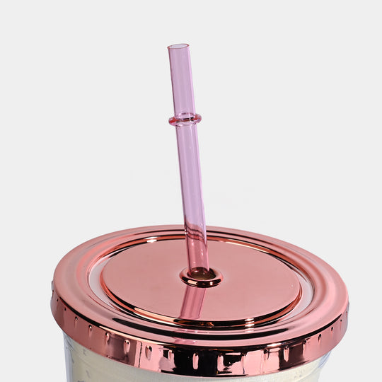 Acrylic Straw Mug/Cup | 450ML