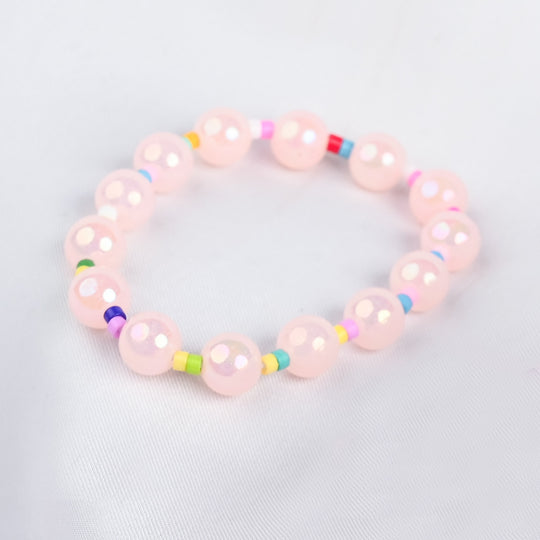 GIRLS ELEGANT BEADED NECKLACE & BRACELET