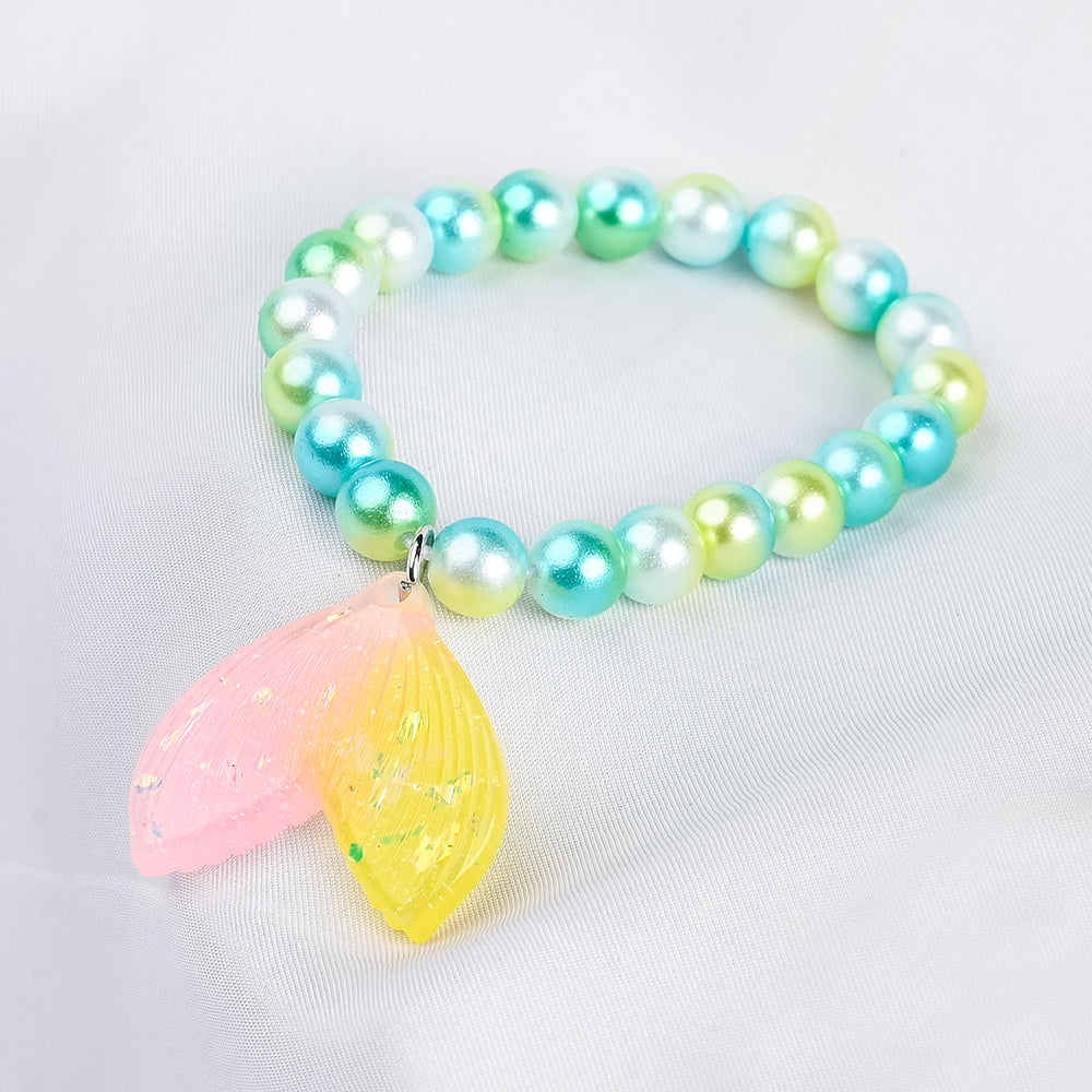 GIRLS ELEGANT BEADED NECKLACE & BRACELET