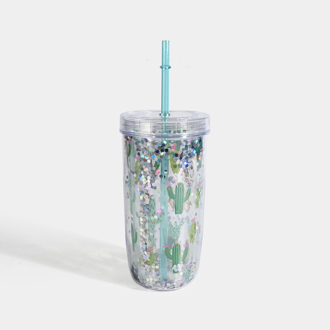 Acrylic Straw Mug/Cup | 400ML