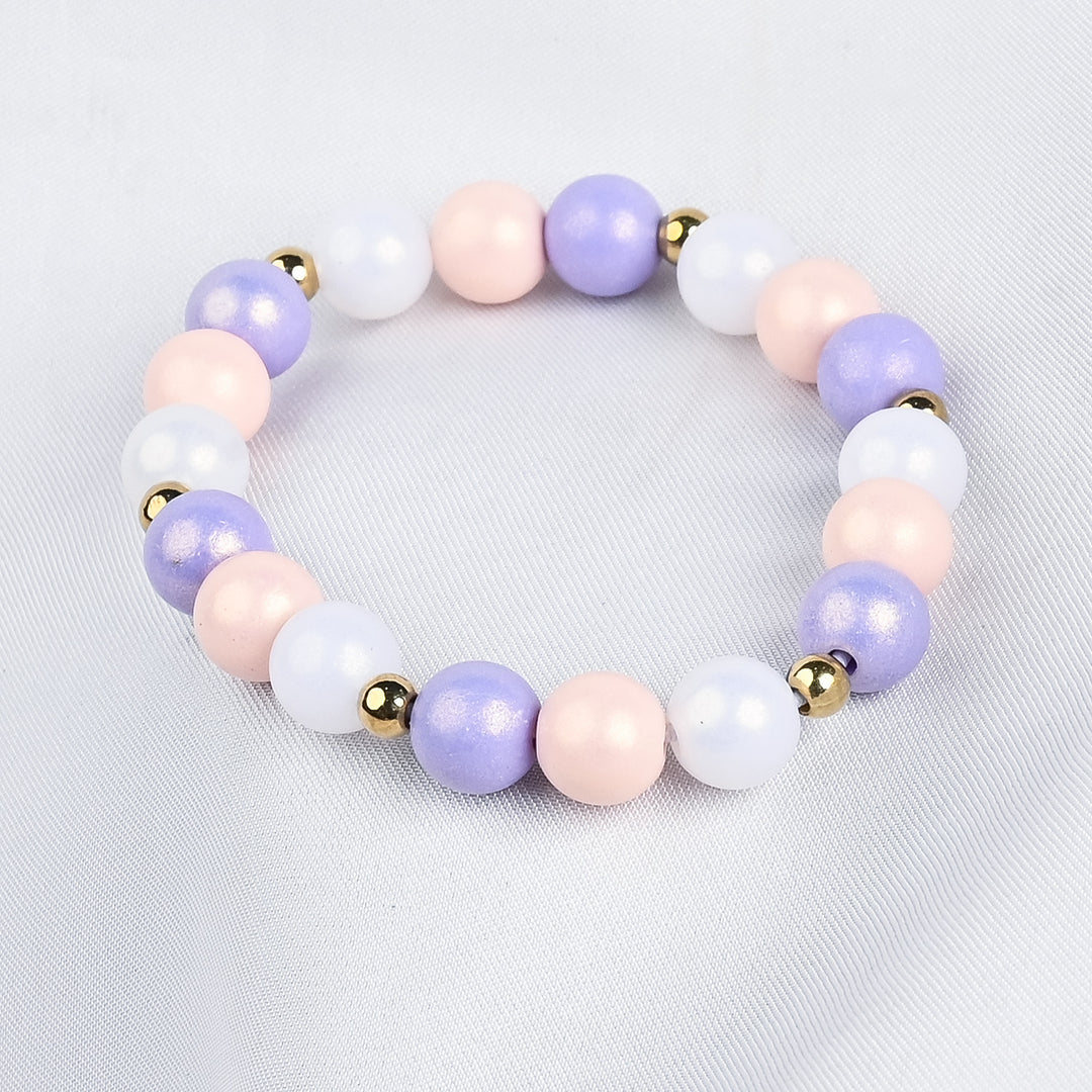 GIRLS ELEGANT BEADED NECKLACE & BRACELET