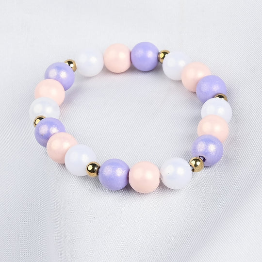 GIRLS ELEGANT BEADED NECKLACE & BRACELET