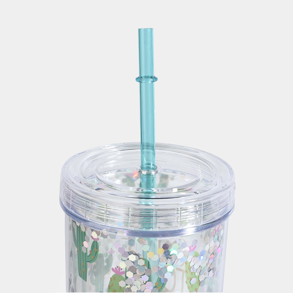 Acrylic Straw Mug/Cup | 400ML