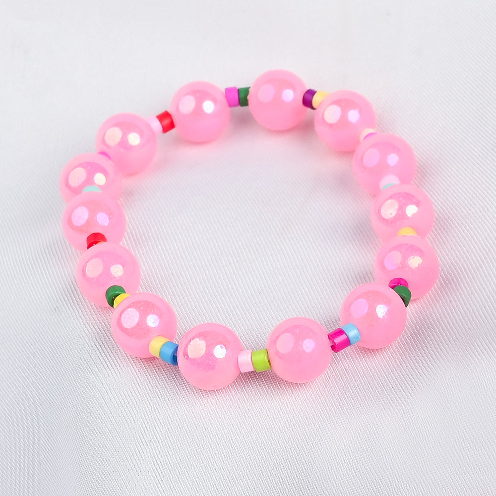 GIRLS ELEGANT BEADED NECKLACE & BRACELET