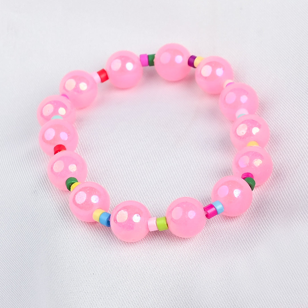 GIRLS ELEGANT BEADED NECKLACE & BRACELET