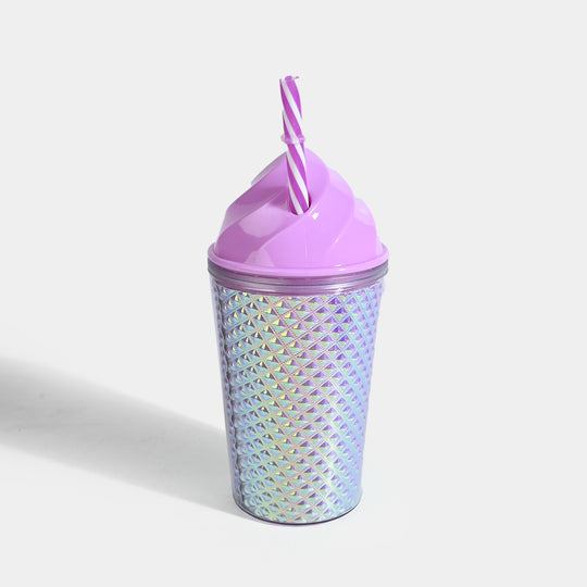 Acrylic Straw Mug/Cup | 450ML