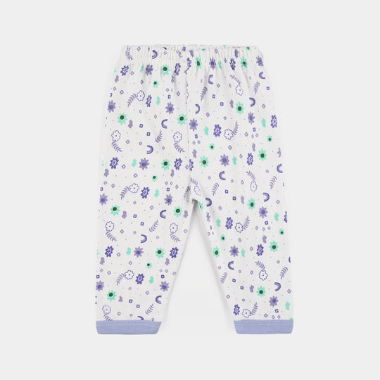 Infant Front Open Suit Flower - Purple