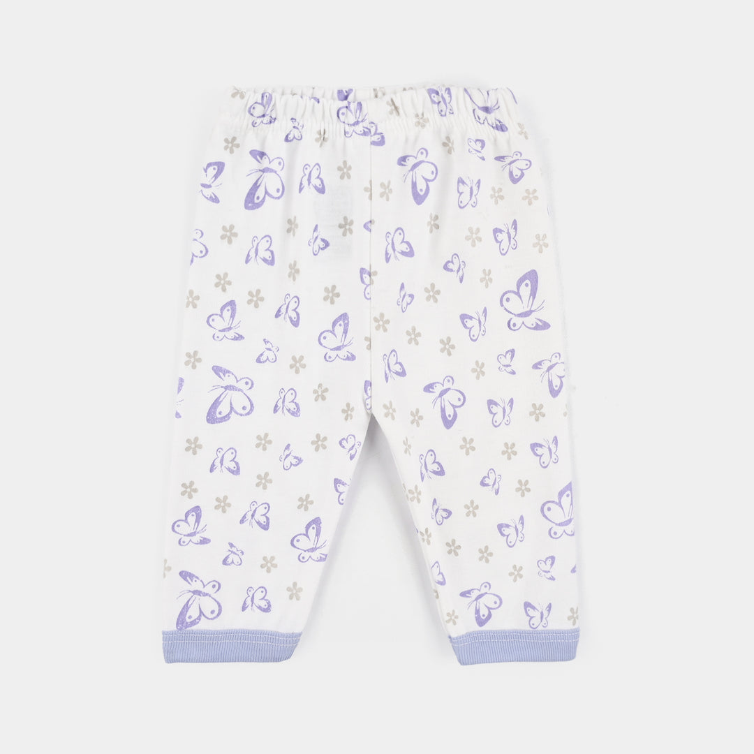 Infant Front Open Suit Butterfly - Purple