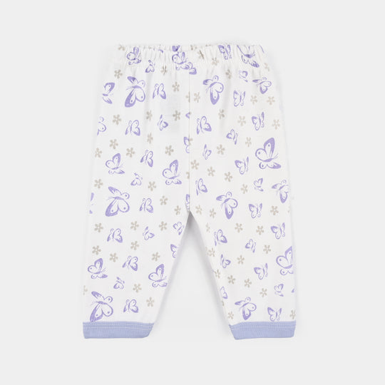 Infant Front Open Suit Butterfly - Purple