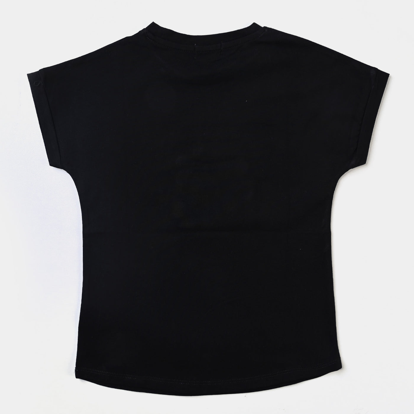 Girls Lycra Jersey T-Shirt Good Time-Jet Black