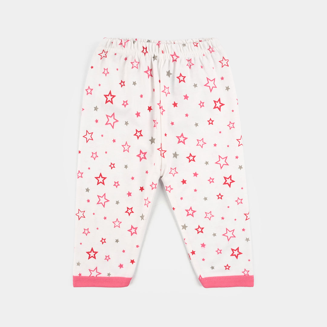 Infant Front Open Suit Star - Pink