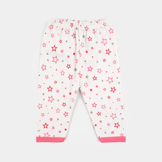 Infant Front Open Suit Star - Pink