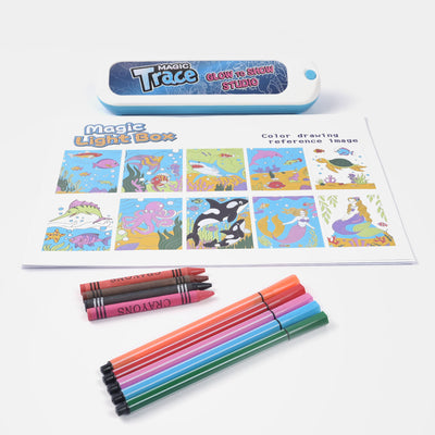 Magic Trace Drawing Board For Kids