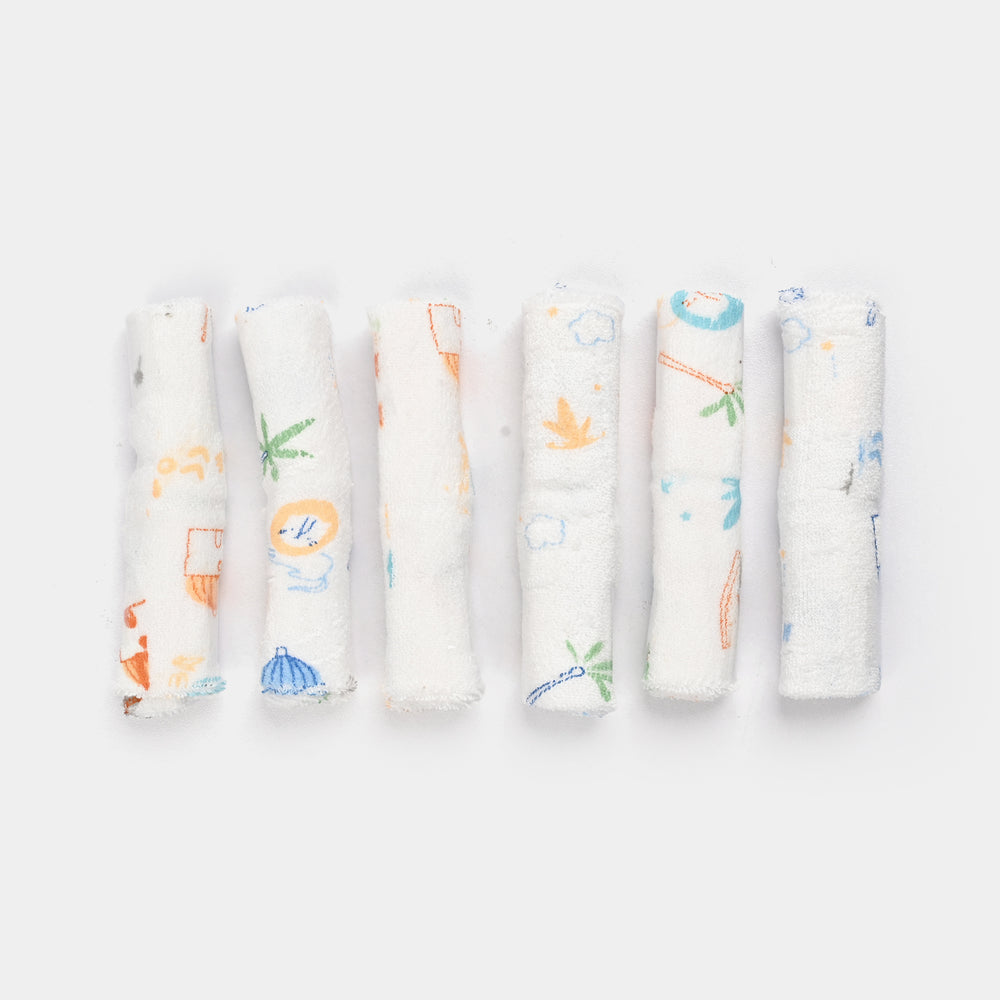 Little Moon Baby Face Towels | 6PCs