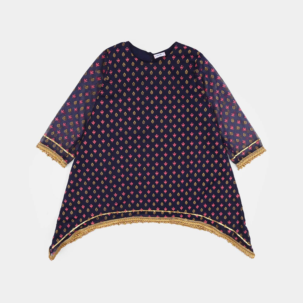 Teens Girls Chiffon 3Pcs Reet-Purple