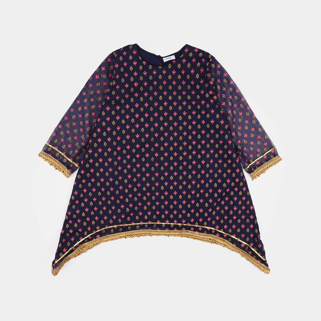 Teens Girls Chiffon 3Pcs Reet-Purple