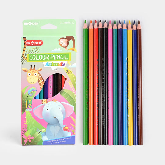 Braden Colored Pencils | Vivid & Break-Resistant | 12PCs