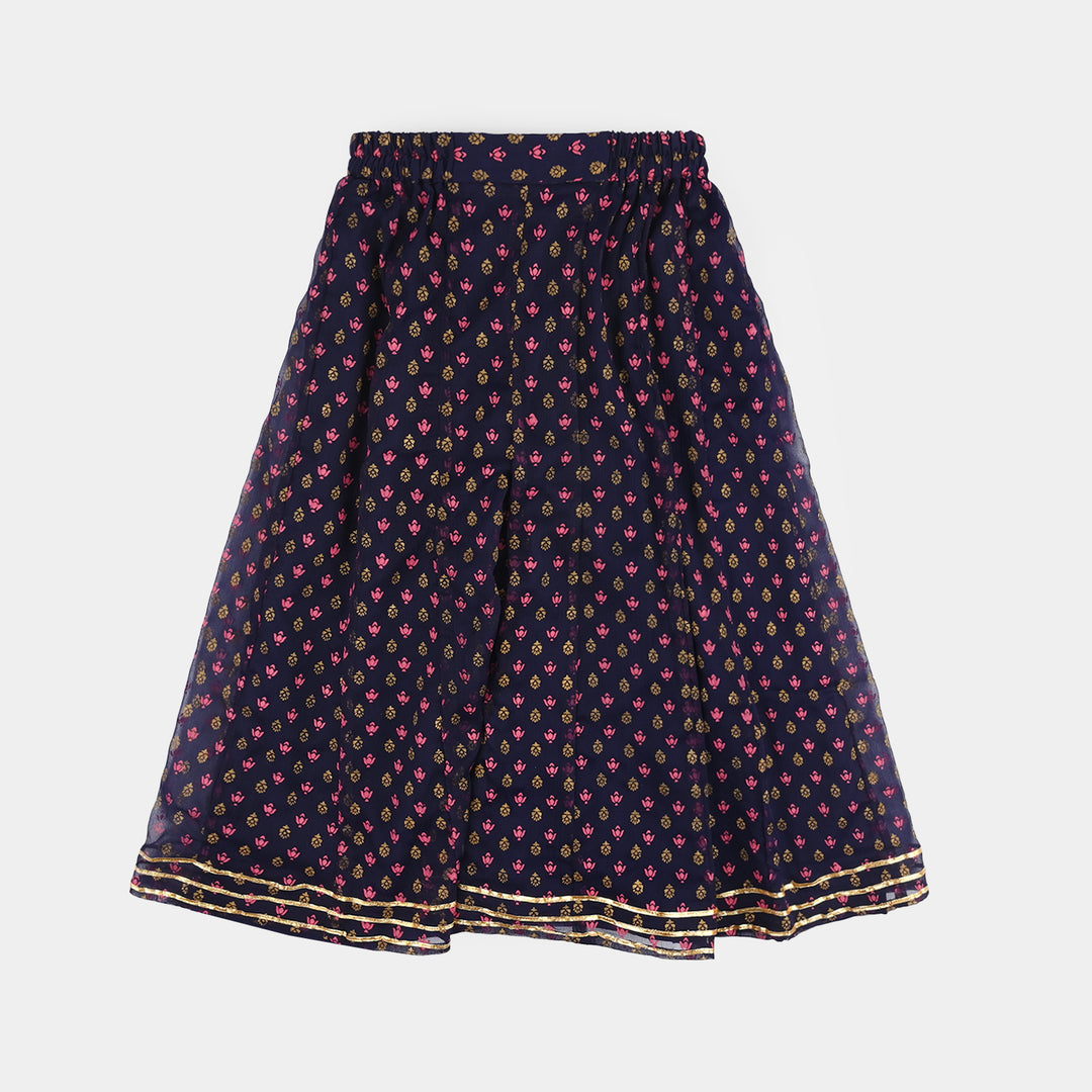 Teens Girls Chiffon 3Pcs Reet-Purple