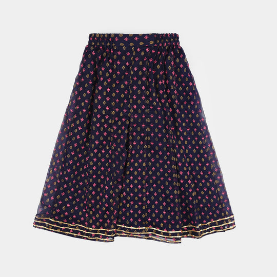 Teens Girls Chiffon 3Pcs Reet-Purple