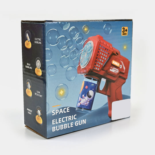Space Electric Bubble Blaster For Kids