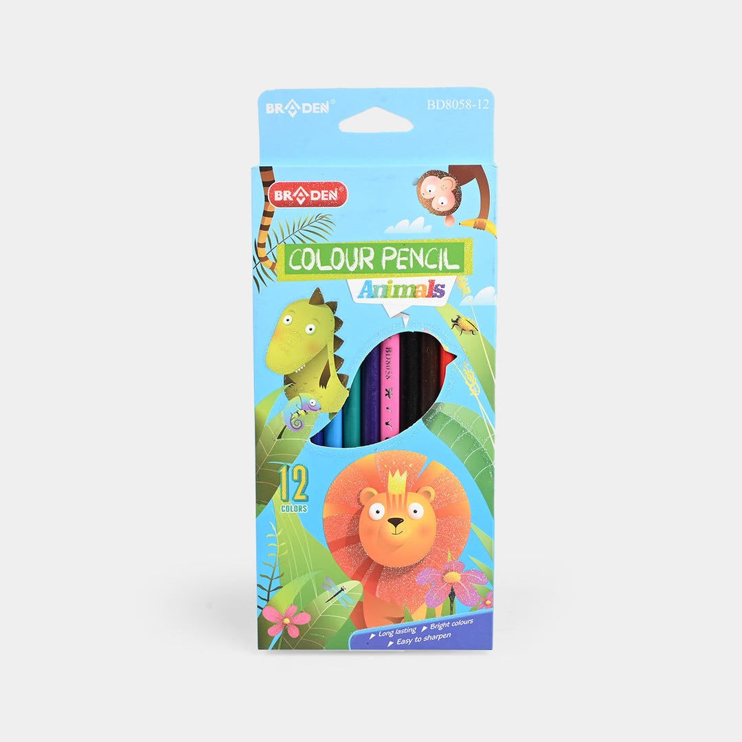 Braden Colored Pencils | Vivid & Break-Resistant | 12PCs