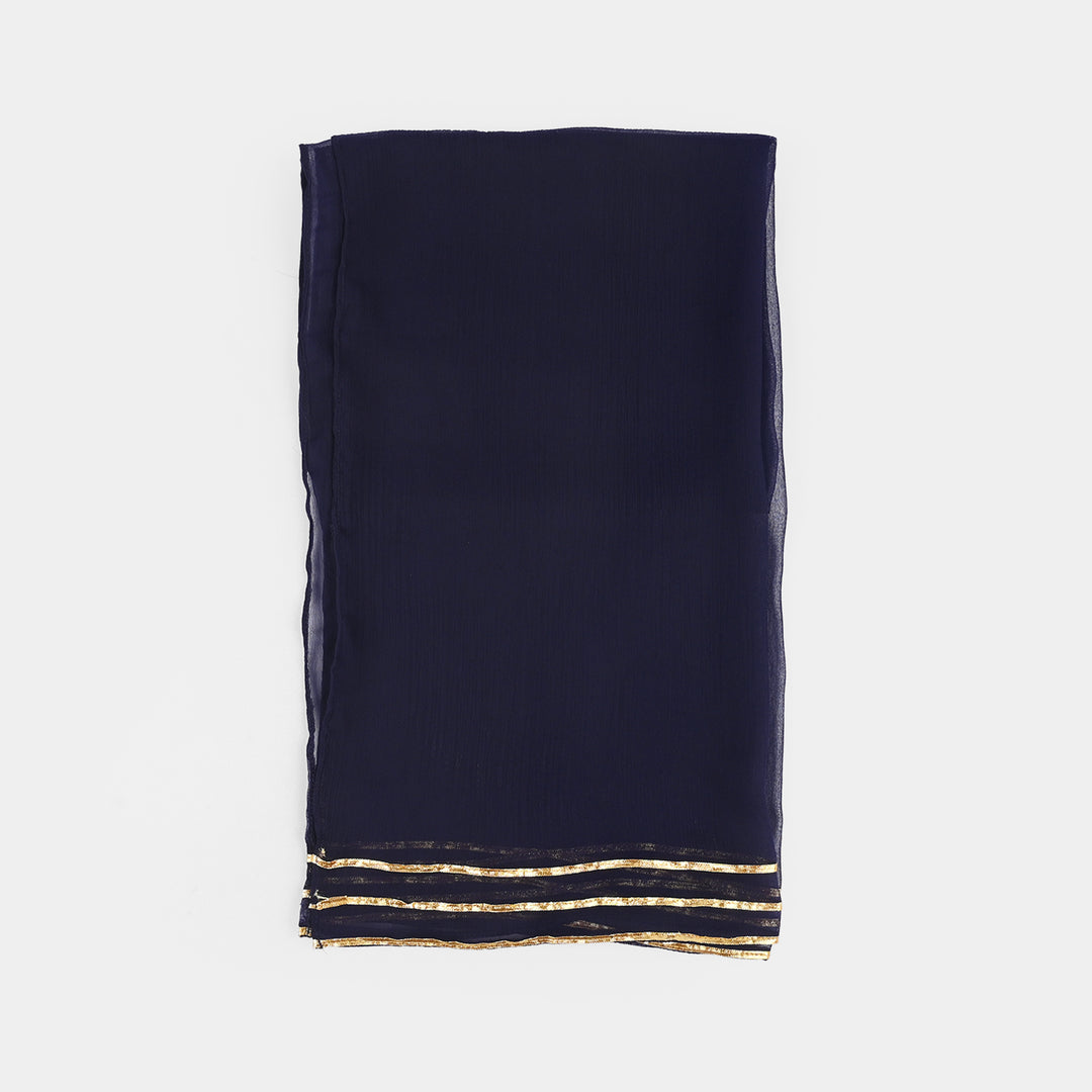 Teens Girls Chiffon 3Pcs Reet-Purple