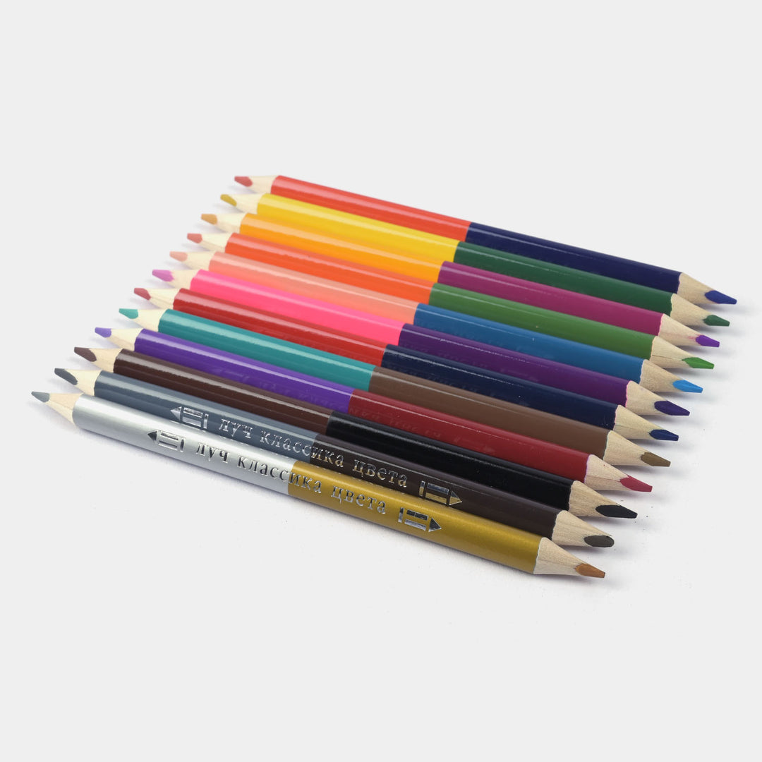 Double Sided Color Pencil Jumbo 12*24 For Kids