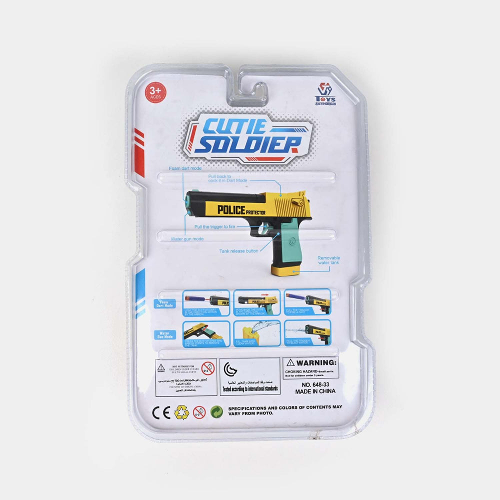 2 In 1 Soft Blaster And Water Gun For Kids