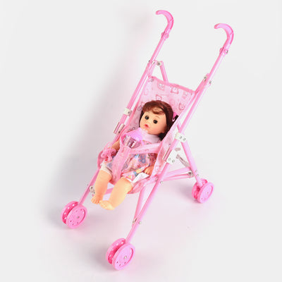 My Baby Stroller Doll Play Set
