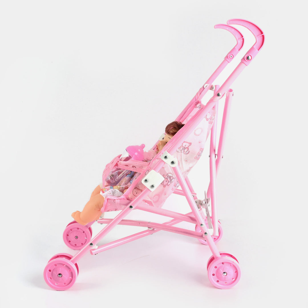 My Baby Stroller Doll Play Set