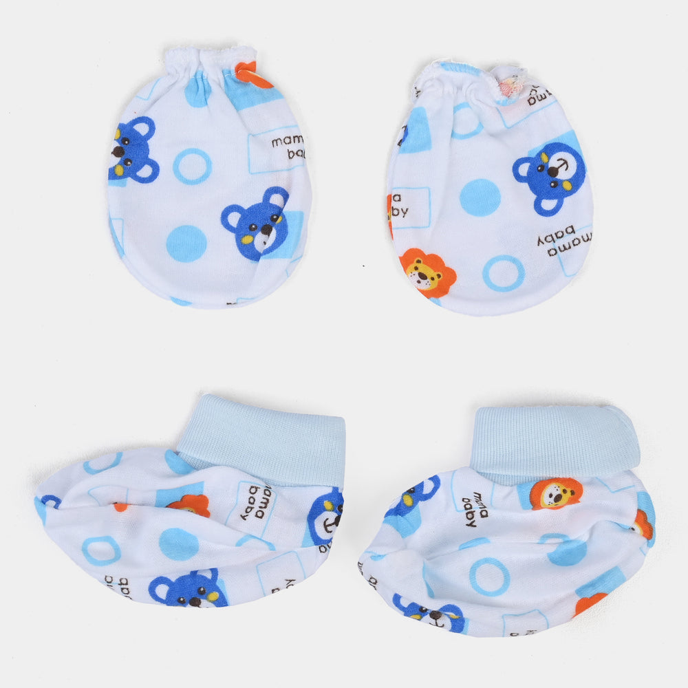 Baby Cap/Hat+Socks+Mittens 3PCs Set