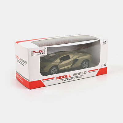 Die-Cast Model Car With Light & Music For Kids